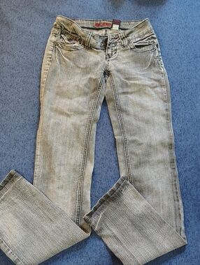 Zanadi Women's Gray Straight-Leg Jeans